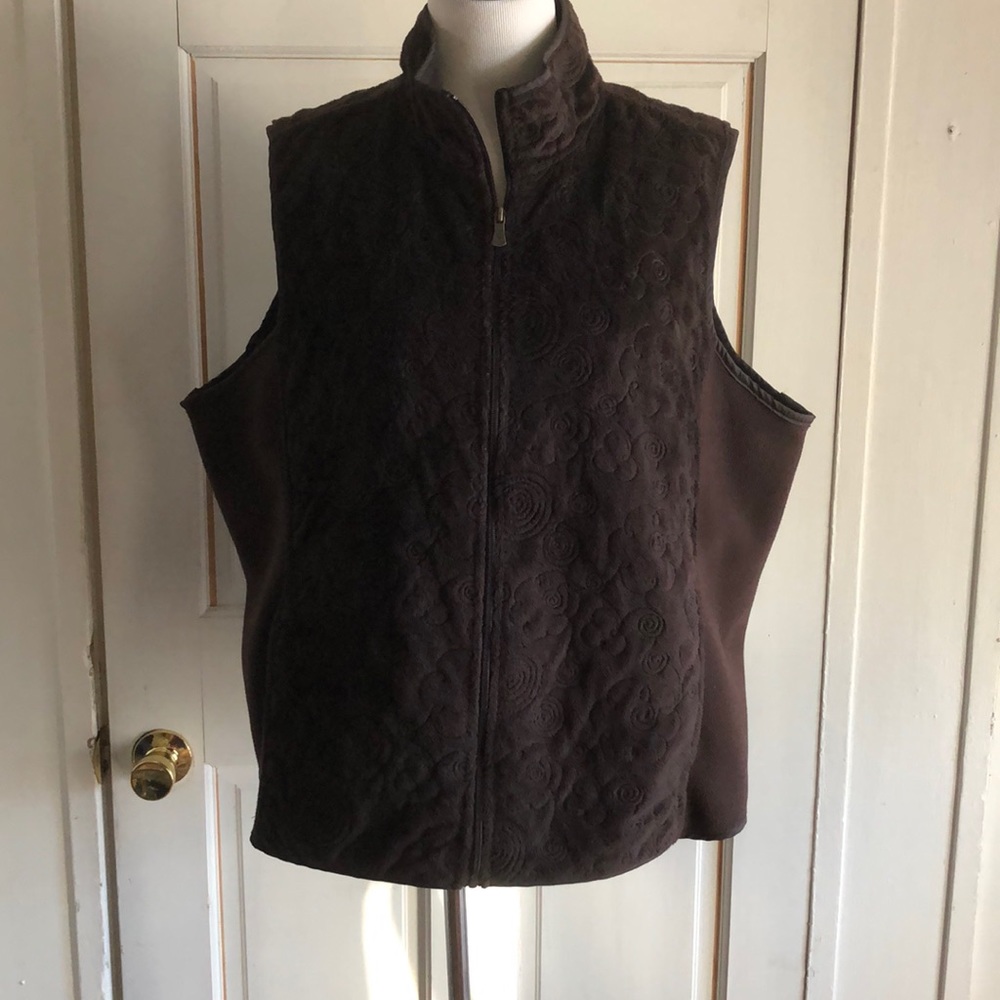 Women’s 1X Mandarin Blue Quilted Vest